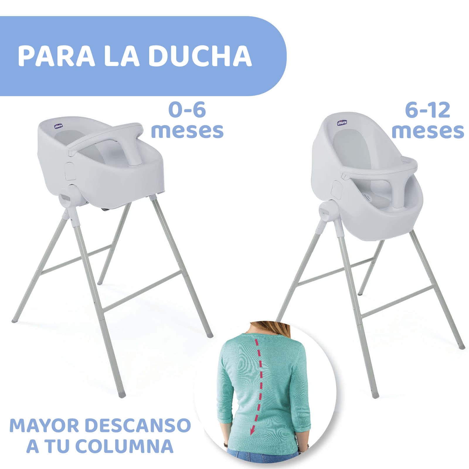 chicco-bubble-nest-dusch-wannensitz-grau-wandelbare-baby-duschliege-ab-geburt-bi image 2