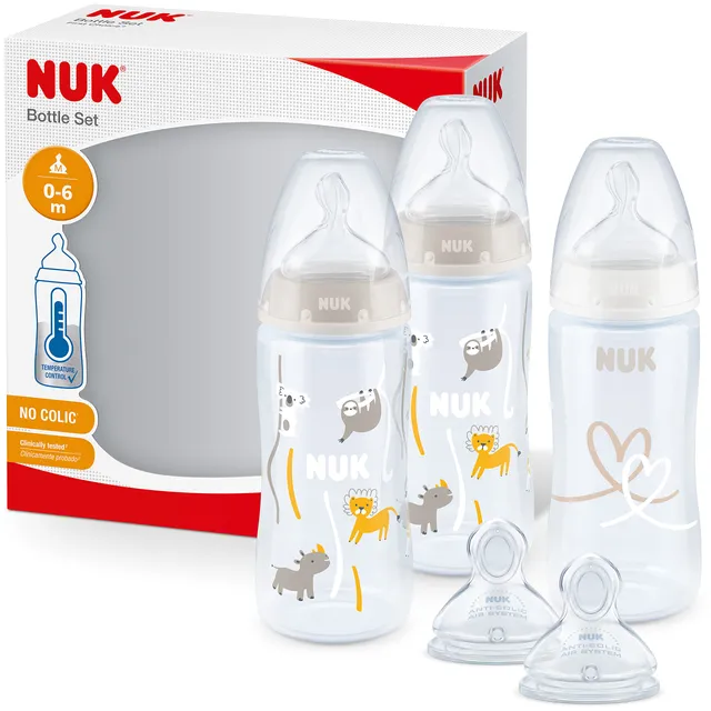 nuk-first-choice-babyflaschen-set-5-teilig-mit-2-trinksaugern-temperature-contro image 1