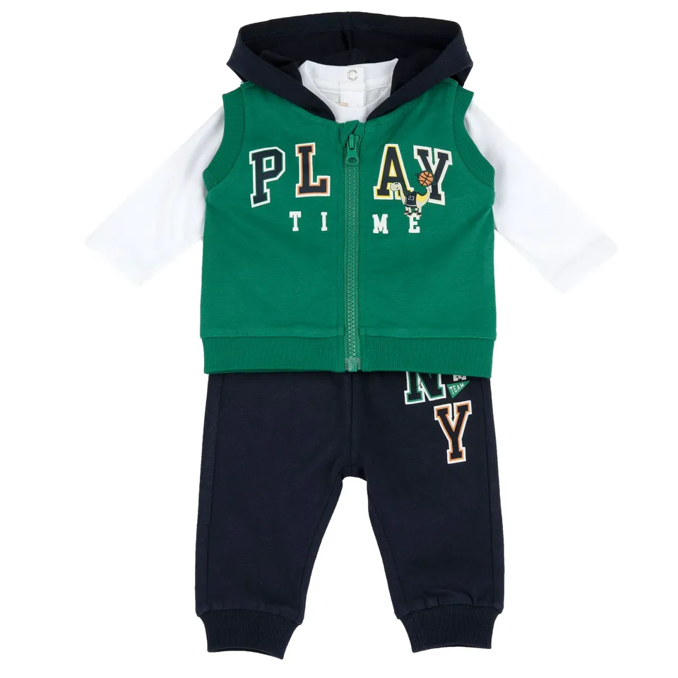 chicco-jungen-und-baby-set-mit-t-shirt-und-hose-kinderbekleidung-designed-in-ita image 1