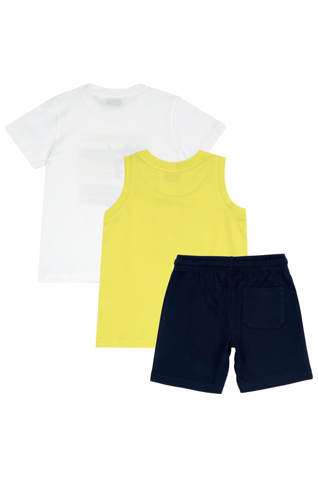 chicco-kinder-set-3-teilig-t-shirt-shorts-unterhemd-aus-100-baumwolle image 2