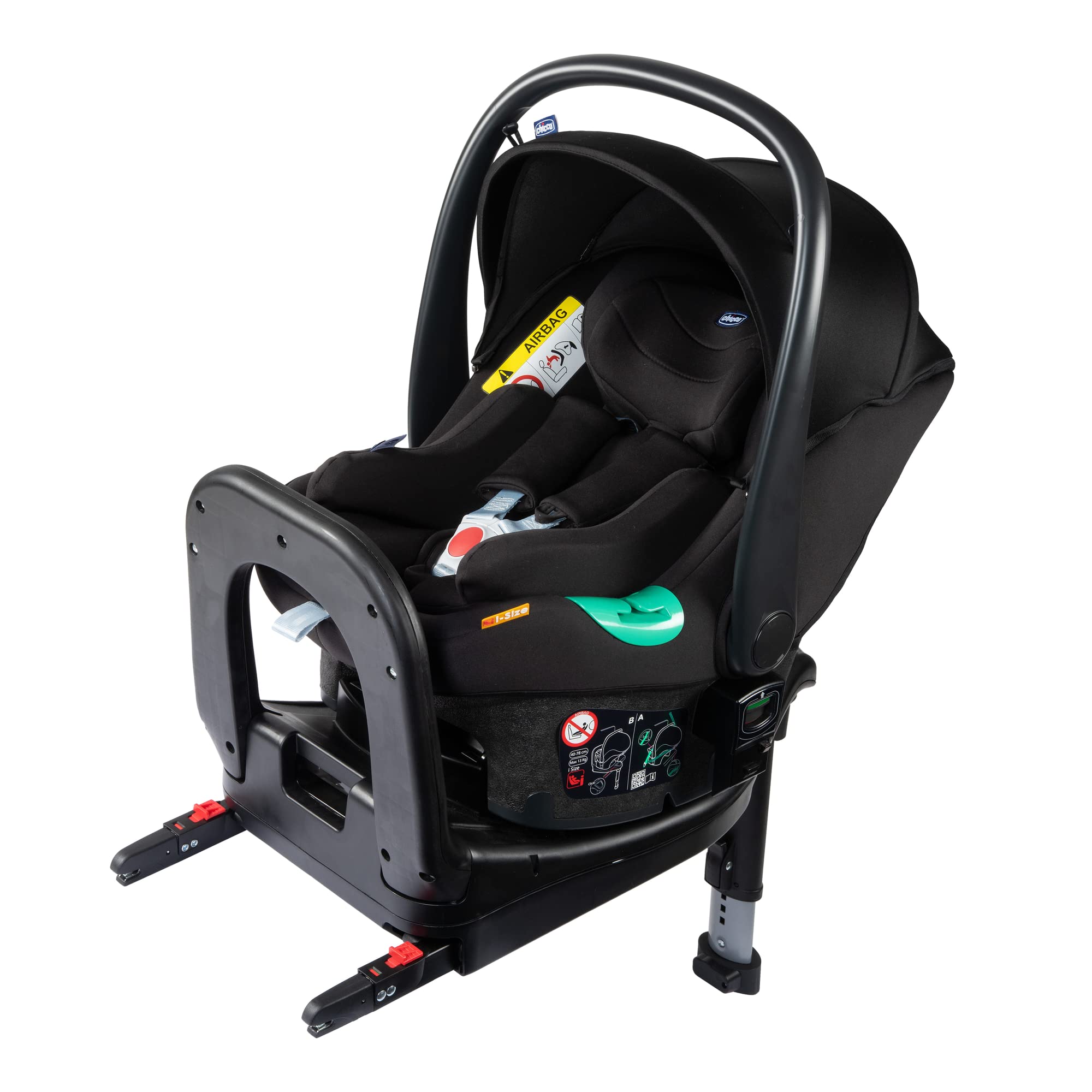 chicco-kiros-evo-i-size-babyschale-40-78-cm-isofix-gruppe-0-schwarz image 1