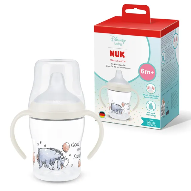 nuk-perfect-match-trinklernflasche-150-ml-6-monate-disney-i-ah-auslaufsicher image 1
