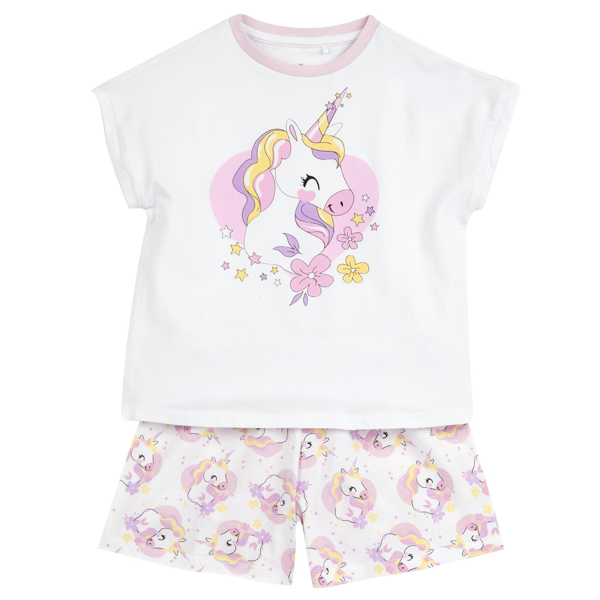 chicco-m-dchen-kurzpyjama-mit-t-shirt-und-shorts-designed-in-italy image 1