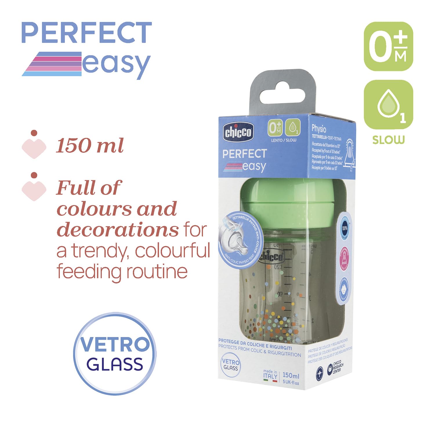 chicco-perfect-easy-slow-flow-glasflasche-150-ml-physio-sauger-soft-sense-anti-k image 6