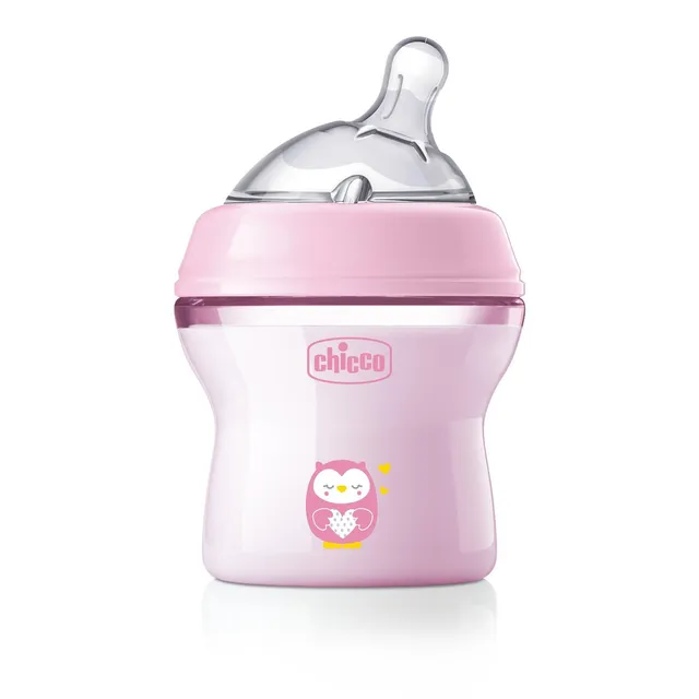 chicco-natural-feeling-anti-kolik-babyflasche-150-ml-0-monate-mit-weichem-siliko image 1