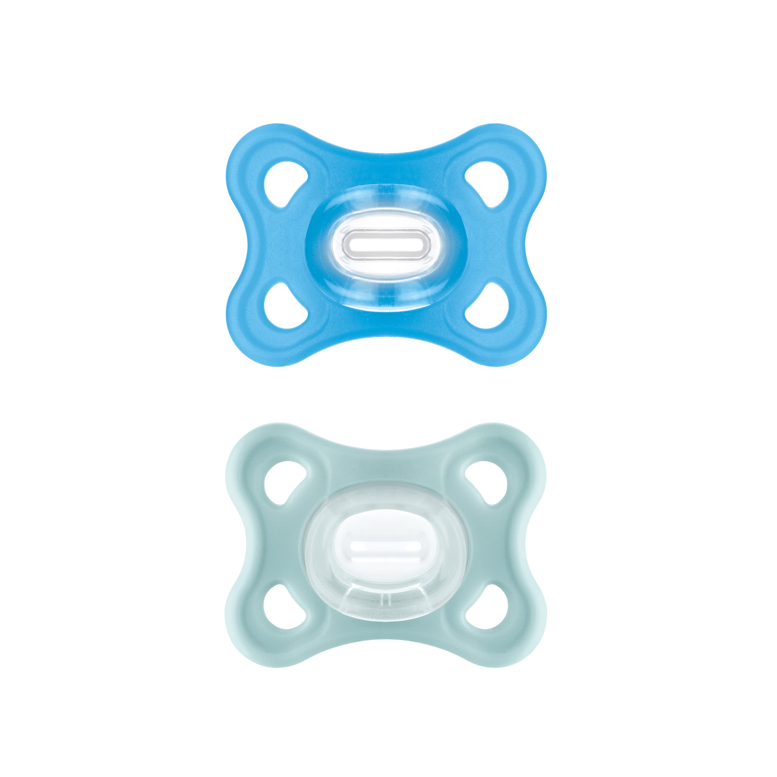mam-comfort-schnuller-0-6-monate-2er-set-silikon-blau-mint image 1
