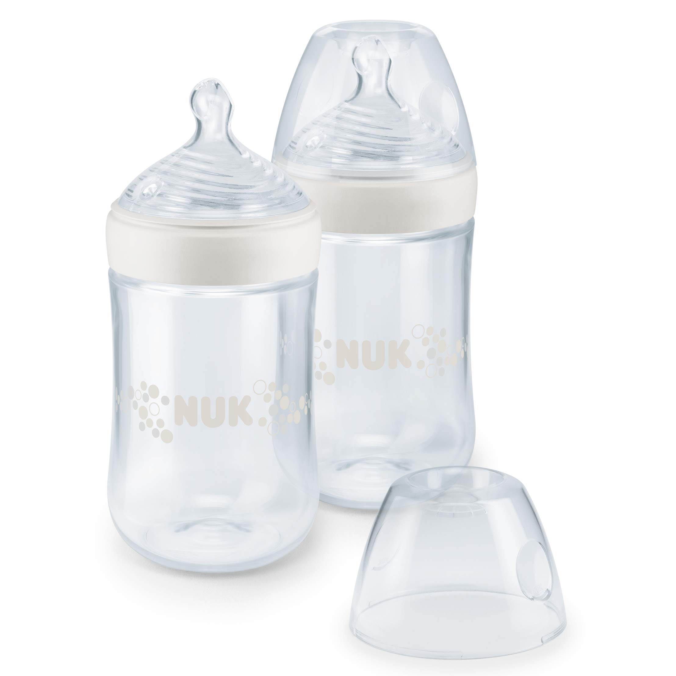 nuk-nature-sense-babyflaschen-set-2x-260-ml-mit-brust-hnlichem-silikon-trinksaug image 1
