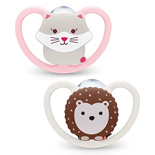 nuk-space-schnuller-0-6-monate-silikon-bpa-frei-katze-igel-2-st-ck image 6