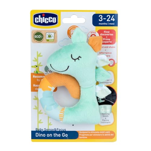 chicco-soft-rassel-dinosaurier-leichte-babyspielzeug-rassel-aus-100-recyceltem-p image 4