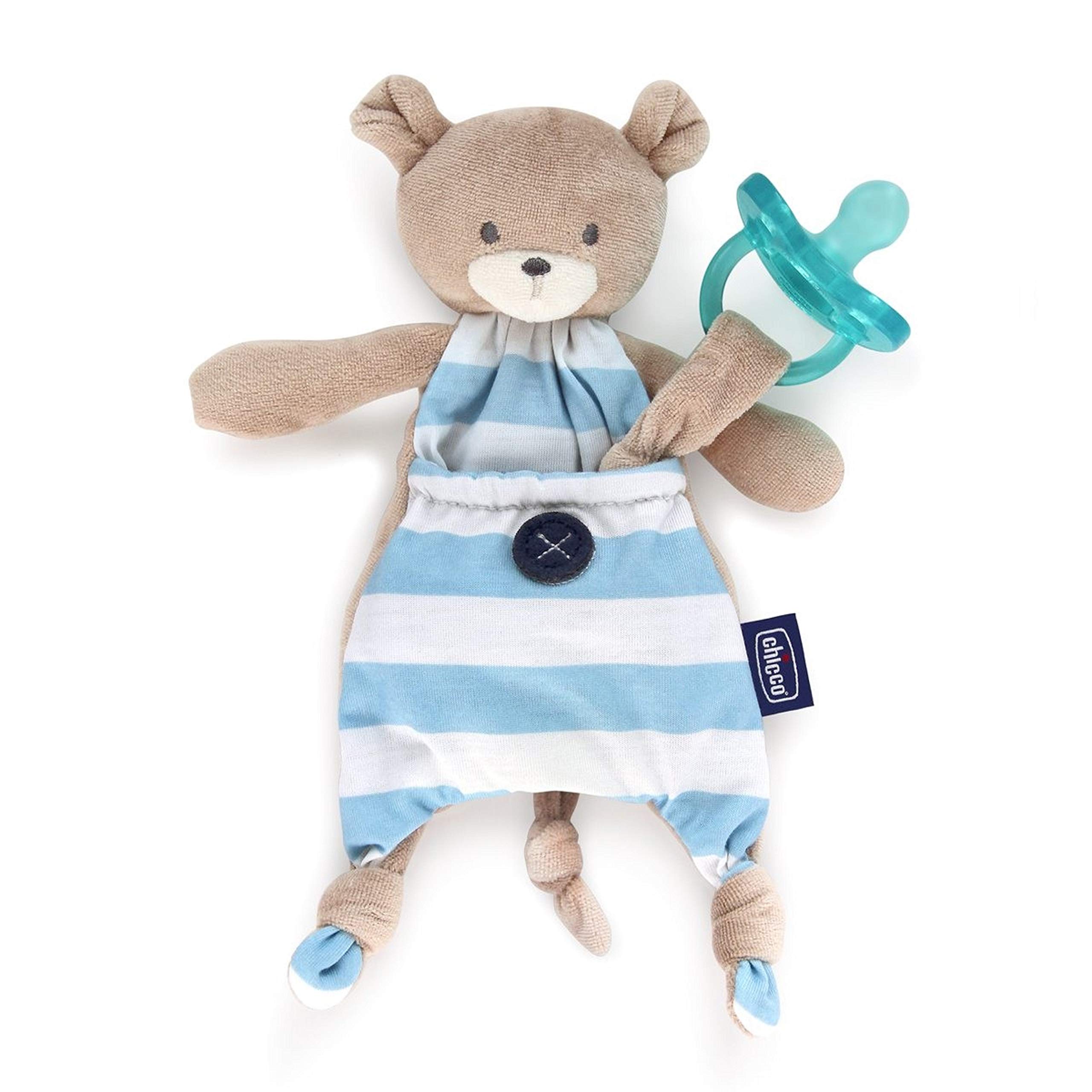 chicco-pocket-friend-schnullerhalter-kuscheltier-b-r-blau-1-st-ck image 1