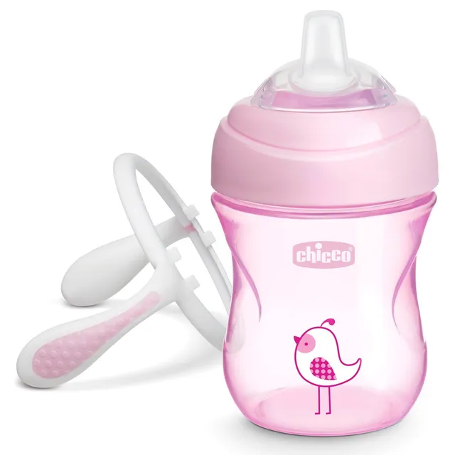 chicco-trinklernbecher-200-ml-ab-4-monaten-auslaufsicher-ergonomische-silikont-l image 1