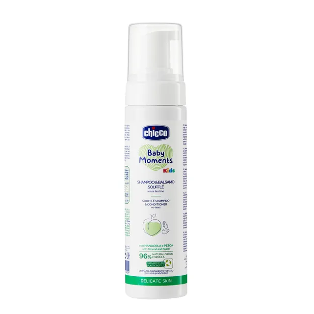 chicco-kids-delicate-skin-2-in-1-mousse-shampoo-und-sp-lung-150-ml-mit-96-nat-rl image 1