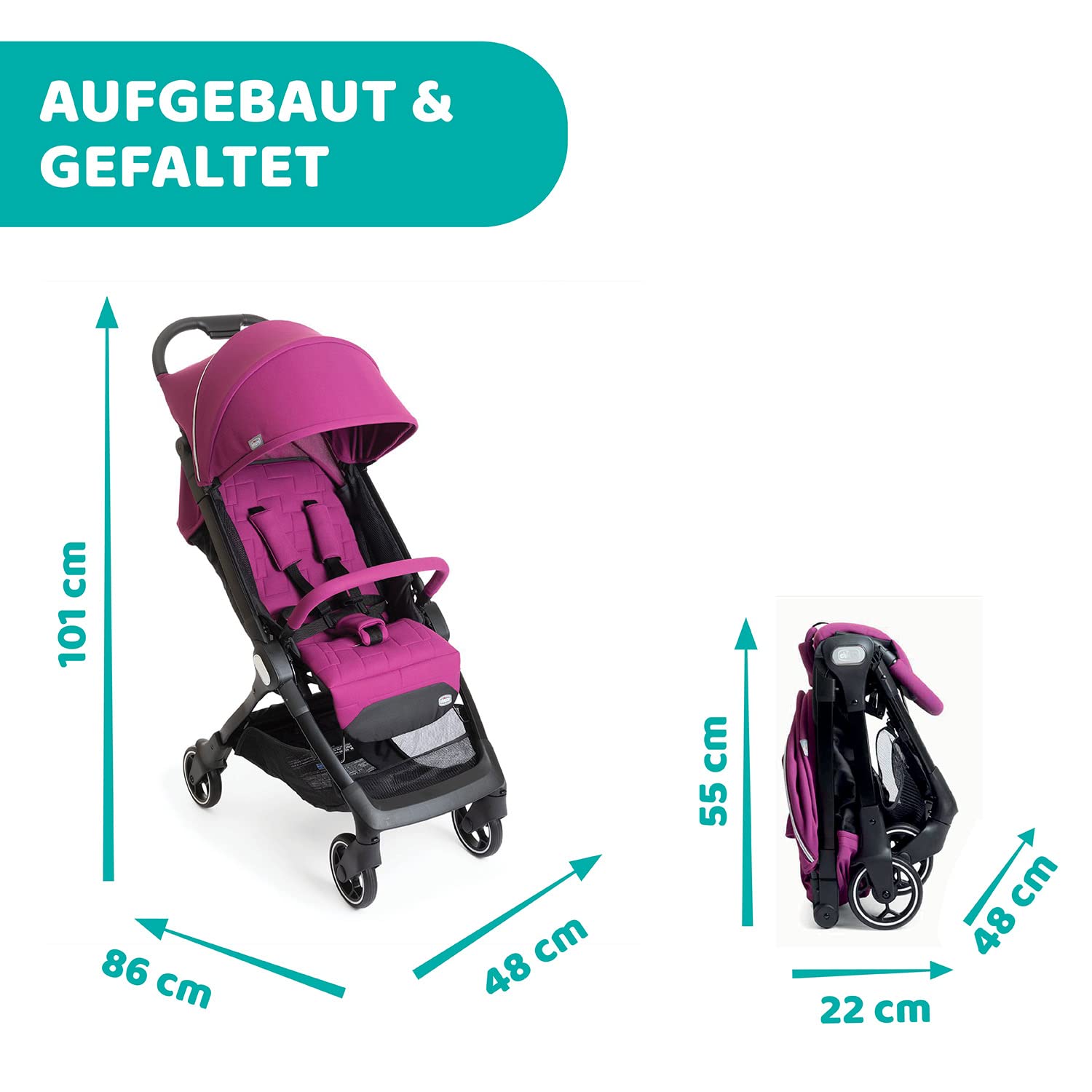 chicco-we-buggy-faltbar-ultraleicht-von-0-monaten-bis-22-kg-neigbarer-reisebuggy image 5