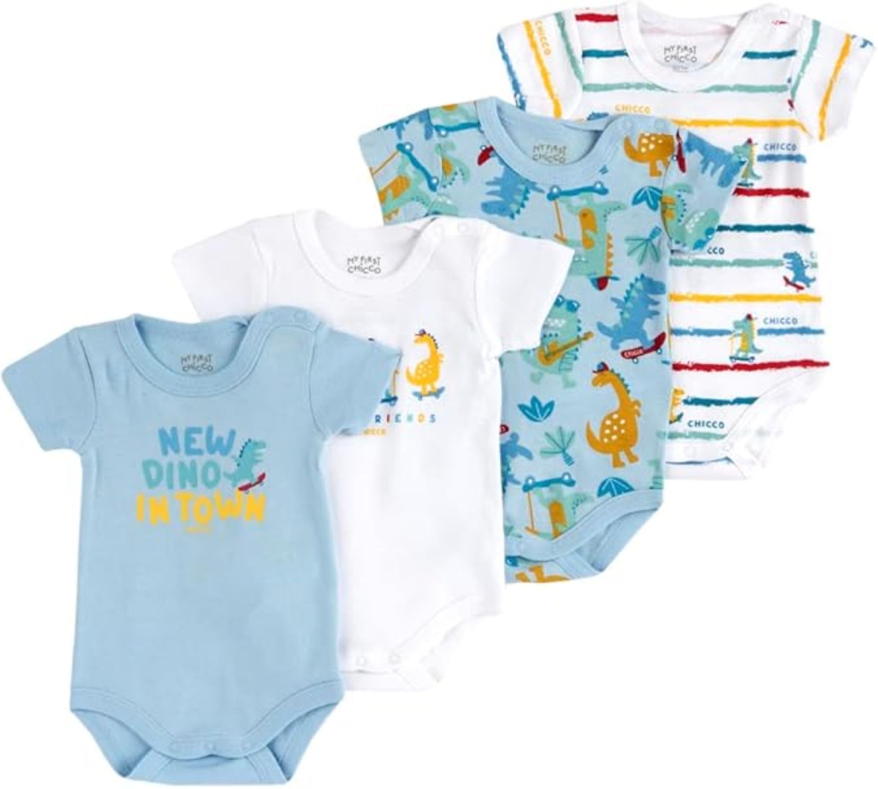 chicco-baby-body-f-r-jungen-4er-set-kurzarm-bodys-aus-100-baumwolle-f-r-0-24-mon image 8