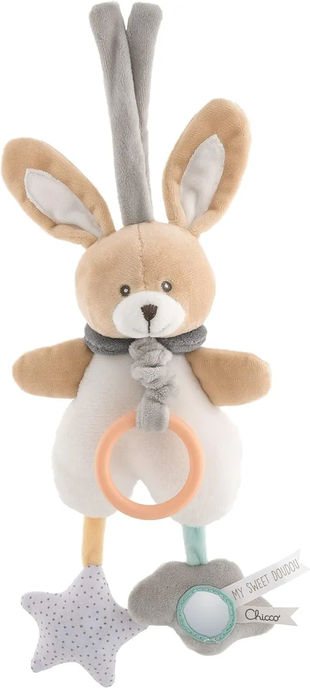 chicco-h-schen-spieluhr-dou-dou-beige-weiches-velours-mit-schlaflied-und-2-h-nge image 1