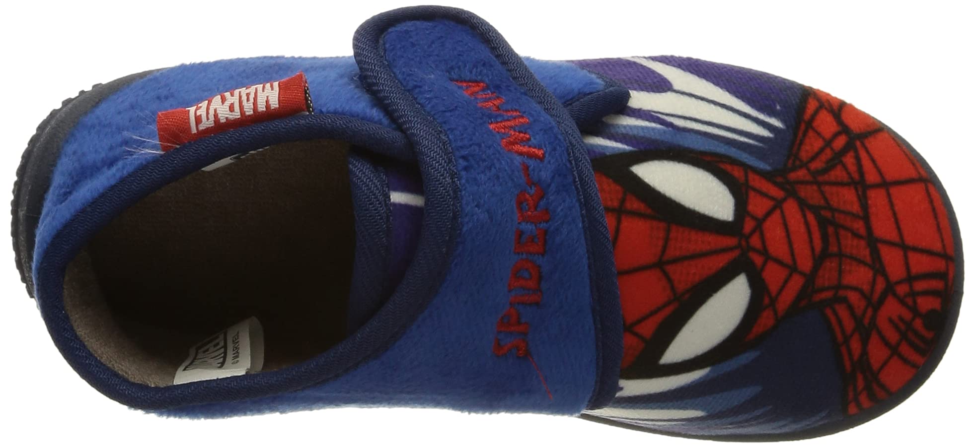 chicco-spider-man-kinder-hausschuhe-mit-klettverschluss-blau-atmungsaktiv image 4