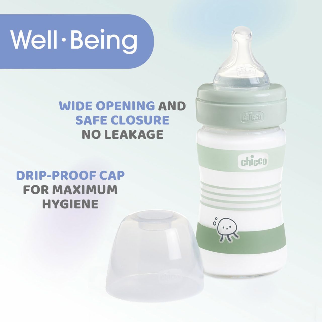chicco-babyfl-schchen-well-being-glas-150-ml-normaler-fluss-0m-silikon-gr-n image 5