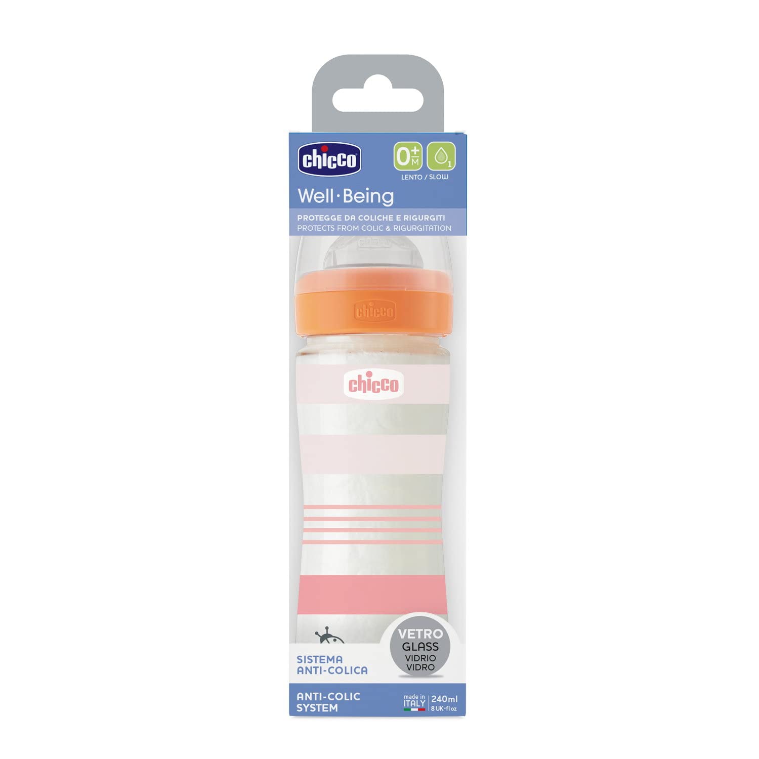 chicco-babyfl-schchen-well-being-glas-240-ml-normaler-fluss-0m-silikon-rosa image 3