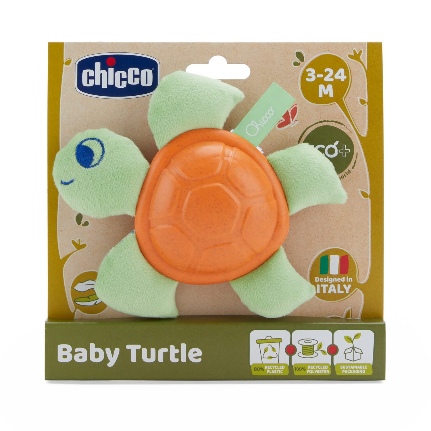 chicco-baby-turtle-eco-rassel-aus-recycelten-materialien-erstes-stofftier-f-r-ba image 2