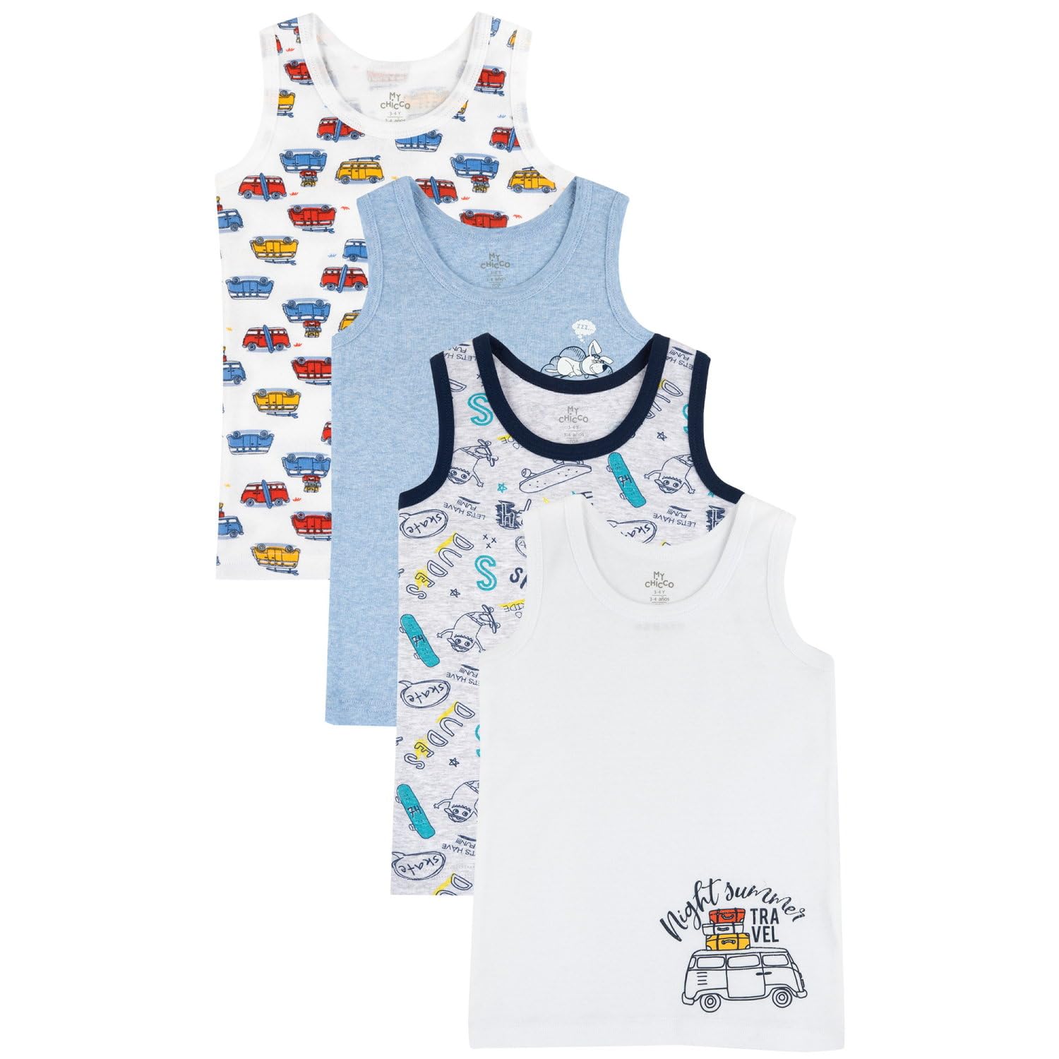 chicco-kinder-unterhemden-100-baumwolle-4er-set image 6