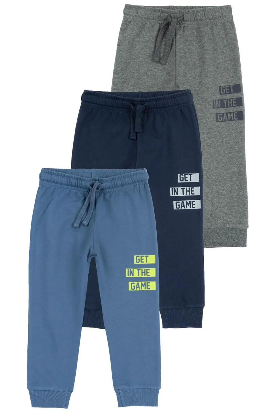 chicco-kinderhosen-3er-set-sweat-100-baumwolle-lange-hosen image 1