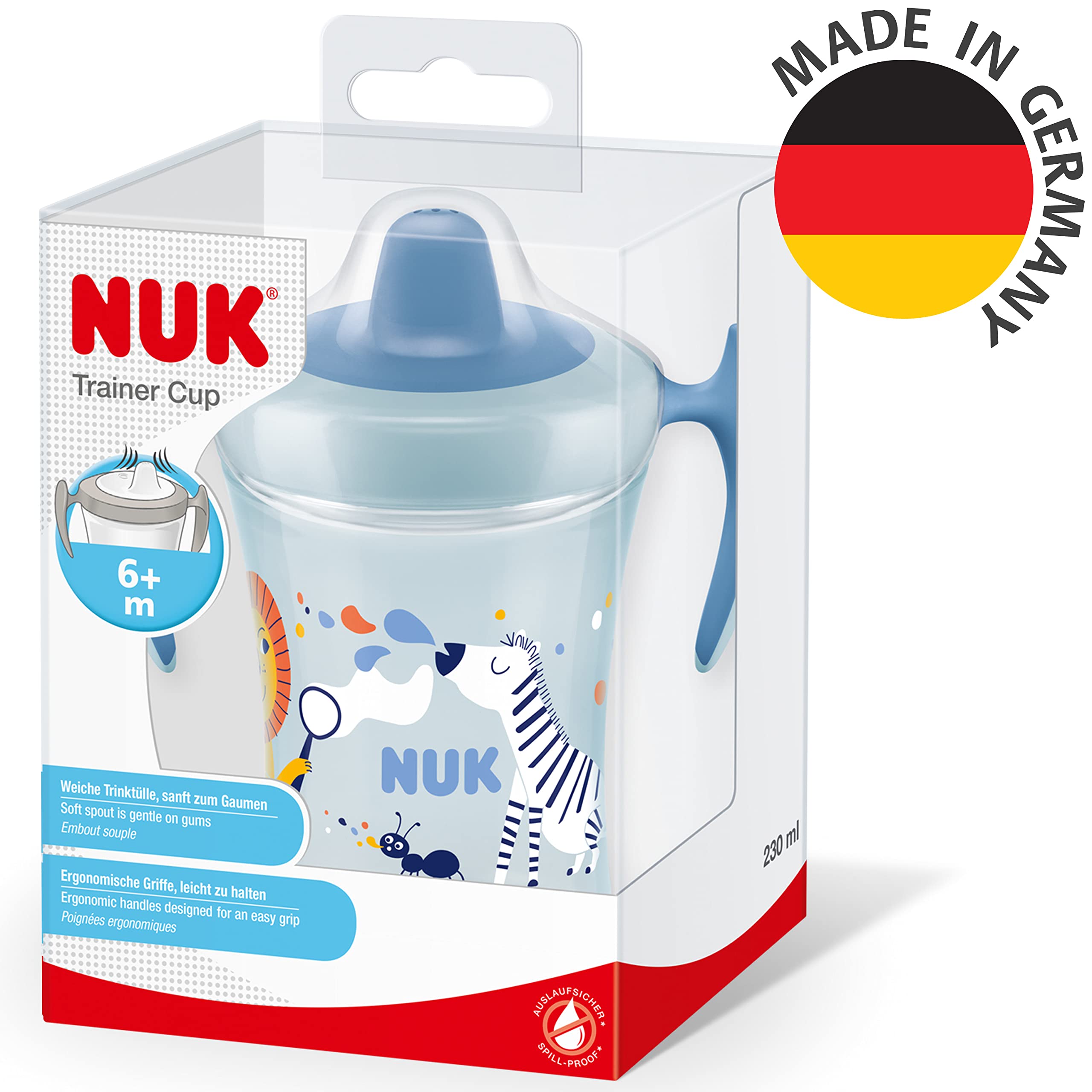 nuk-trainer-cup-trinklernbecher-auslaufsicher-weicher-trinkschnabel-ergonomische-2 image 7