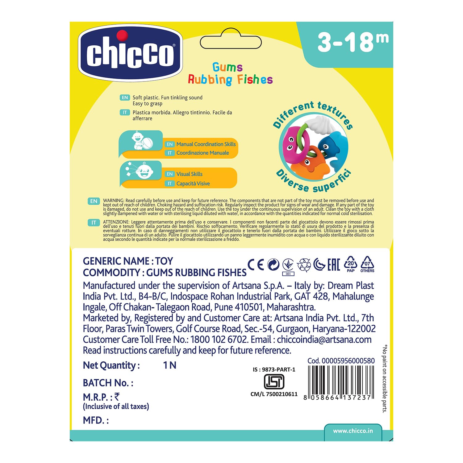 chicco-greifring-meerestiere-beissring-mehrfarbig image 2