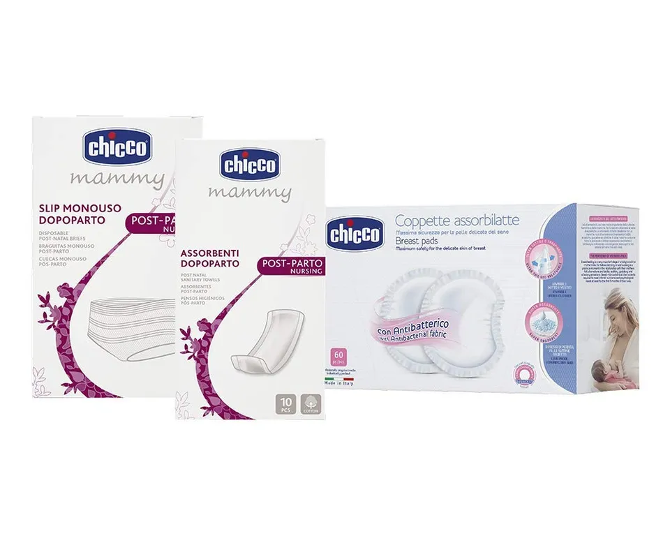 chicco-kit-mama-mini-wochenbett-set-mit-post-parto-vorlagen-einweg-slips-und-ant image 1