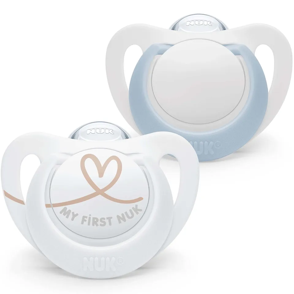 nuk-star-schnuller-0-2-monate-bpa-freies-silikon-blau-2er-pack image 1