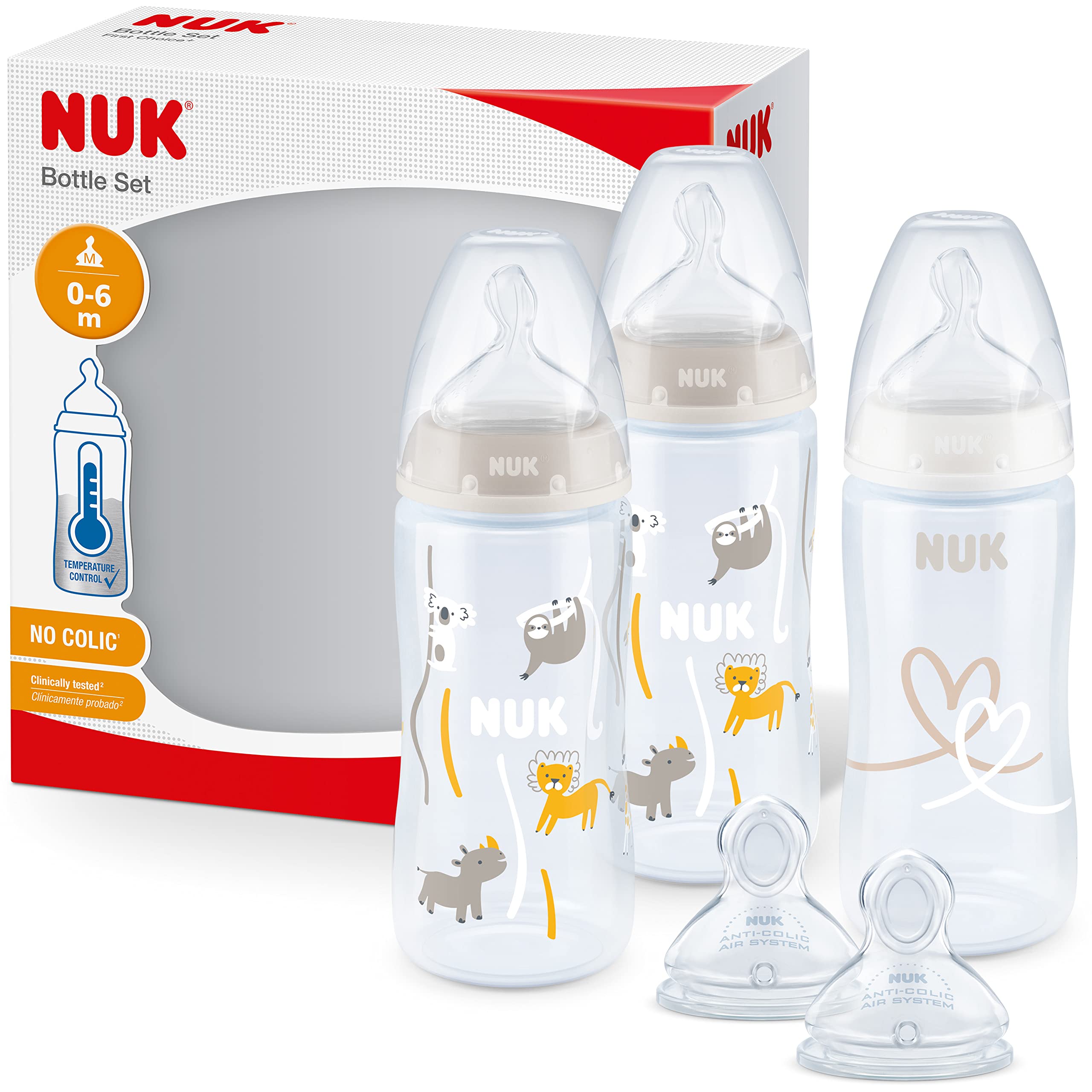 nuk-first-choice-babyflaschen-set-5-teilig-mit-2-trinksaugern-temperature-contro image 1