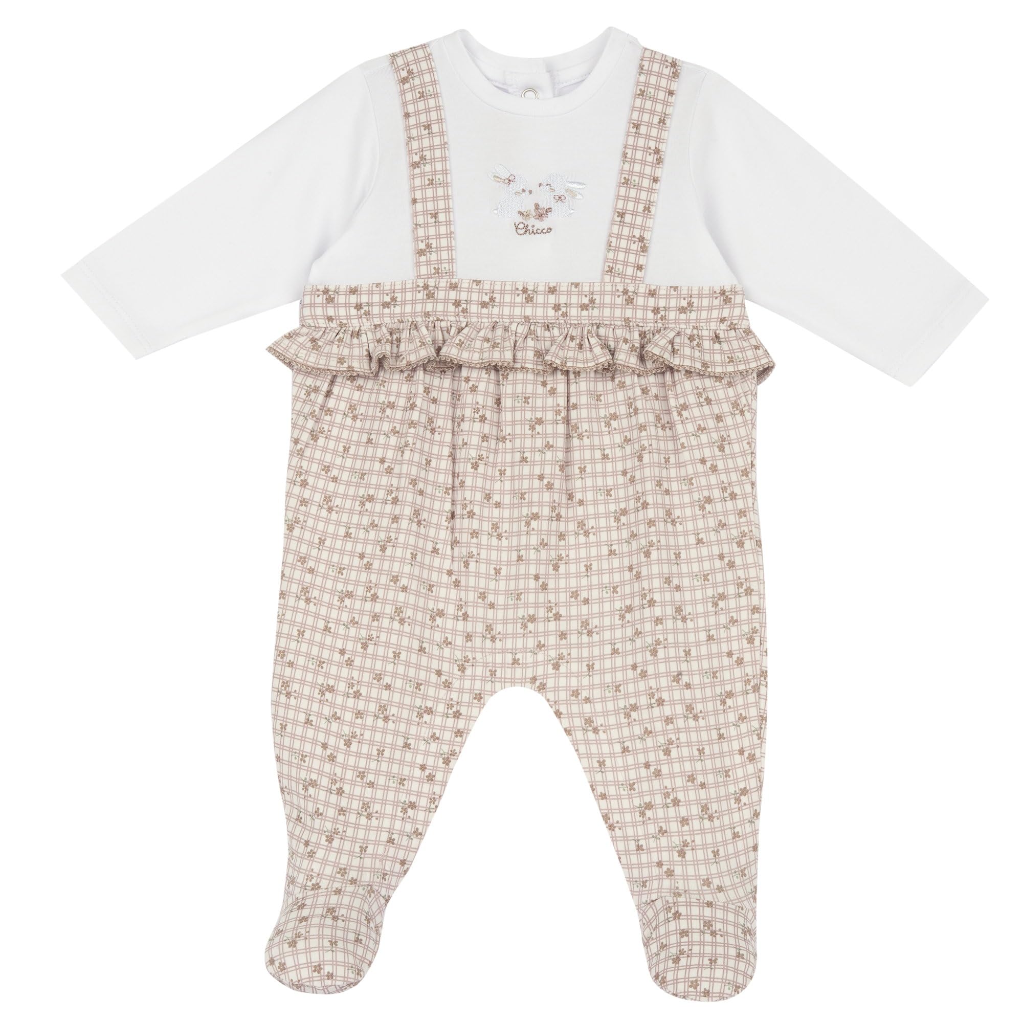 chicco-baby-strampler-aus-weicher-baumwolle-mit-praktischer-ffnung-designed-in-i image 1