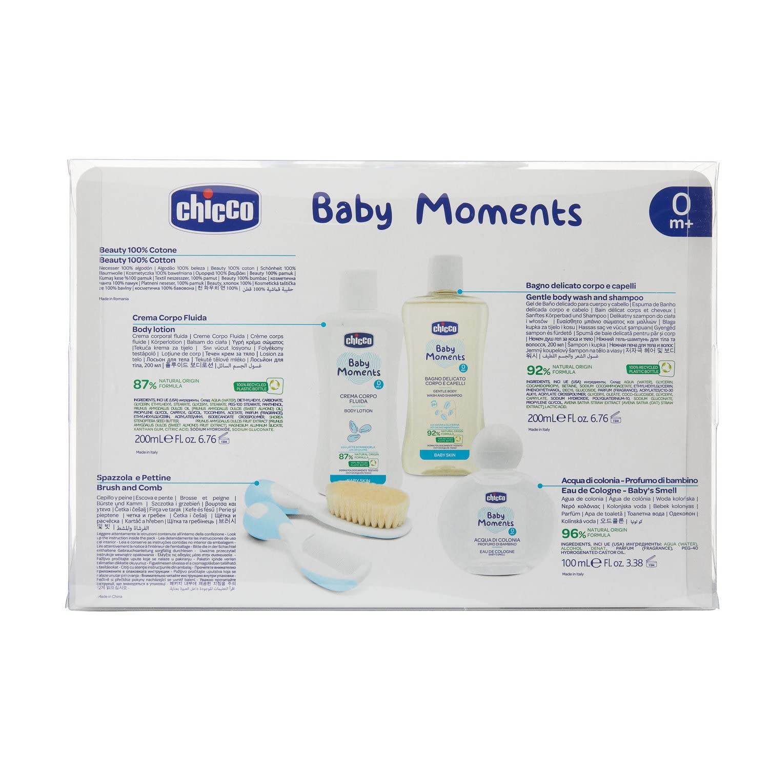 chicco-baby-moments-set-mit-k-lnisch-wasser-bad-creme-b-rste-und-kamm image 4