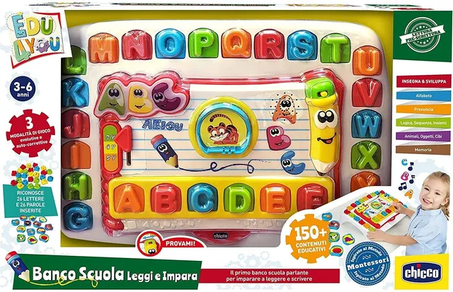chicco-montessori-schulbank-lesen-und-lernen-edu4you-mehrfarbig image 1