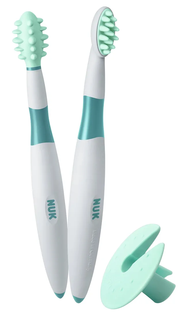 nuk-baby-zahnb-rste-lernset-putzlernstift-und-putztrainer-mit-schutzring-2-st-ck image 1