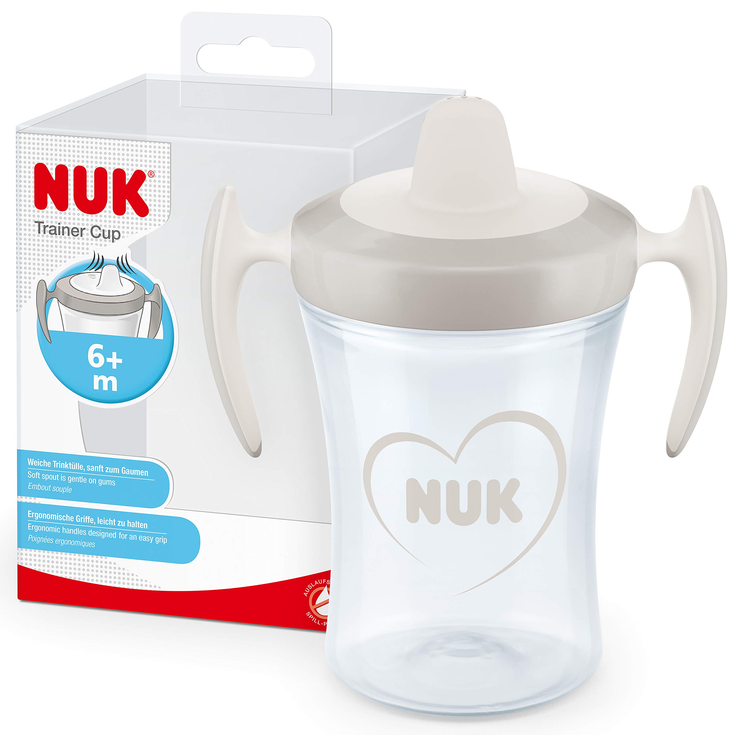 nuk-trainer-cup-trinklernbecher-230-ml-auslaufsichere-weiche-trinkt-lle-ab-6-mon image 1