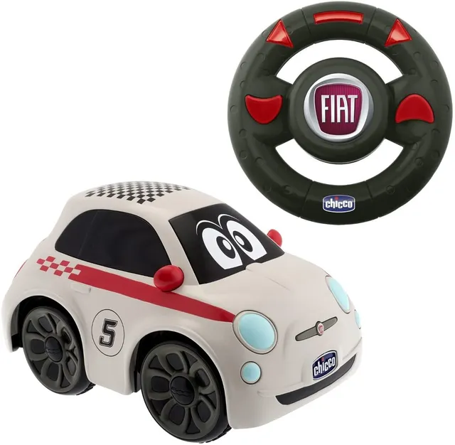 chicco-fiat-500-sport-ferngesteuertes-auto-rc-auto-mit-intuitivem-lenkrad-sounds image 1