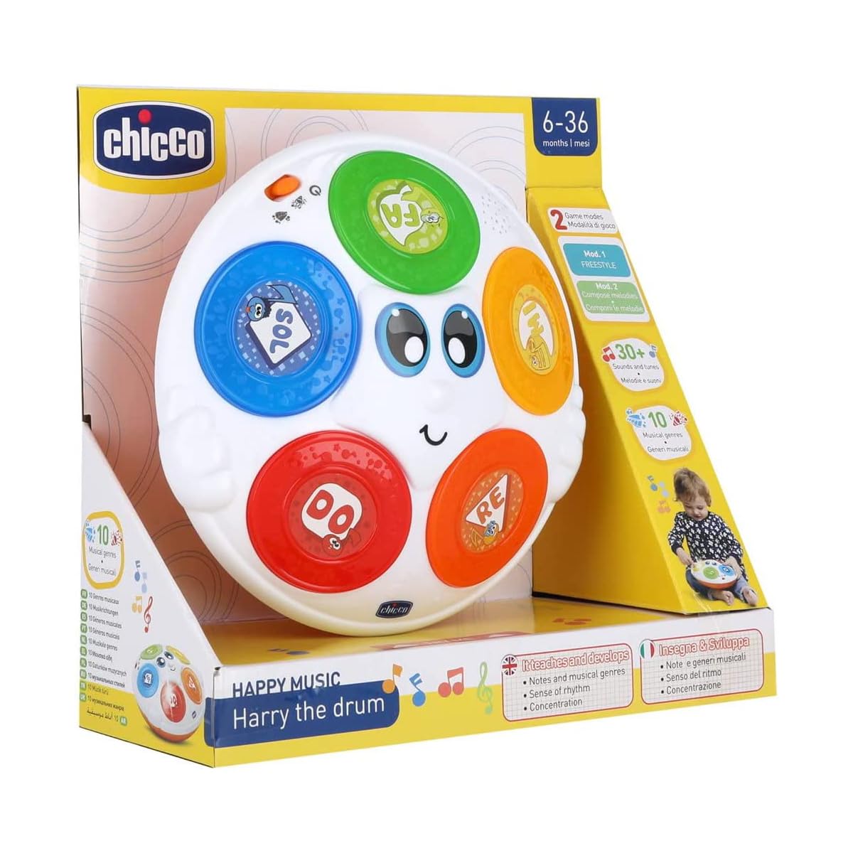 chicco-harry-the-drum-interaktive-kindertrommel-mit-2-spielmodi-5-tasten-lichter image 6