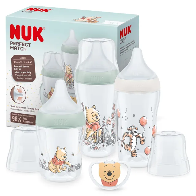 nuk-perfect-match-babyflaschenset-winnie-puuh-4-teilig-ab-0-monate image 1