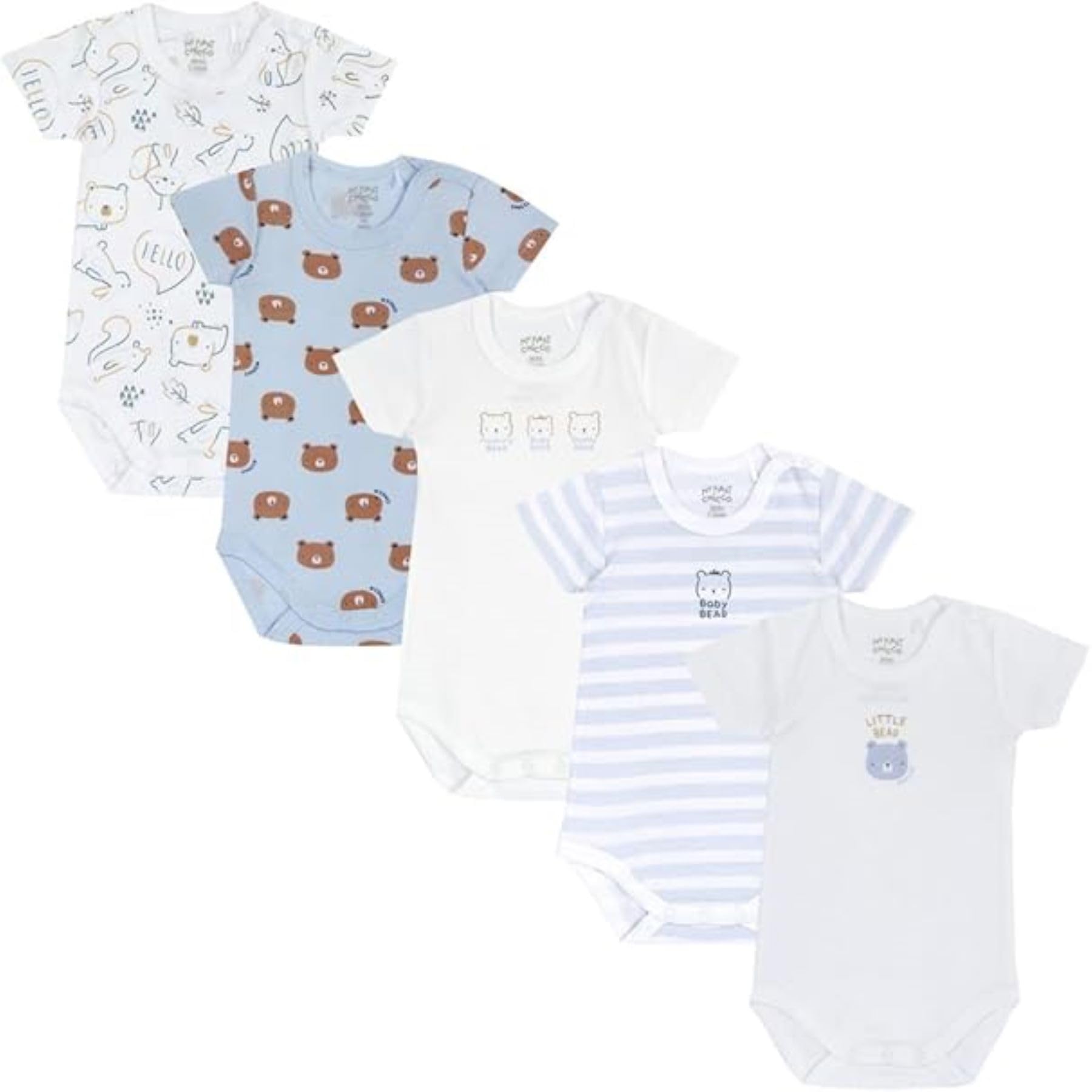 chicco-kurzarm-bodys-0-24-monate-aus-100-baumwolle-5er-set-f-r-jungen-m-dchen image 1