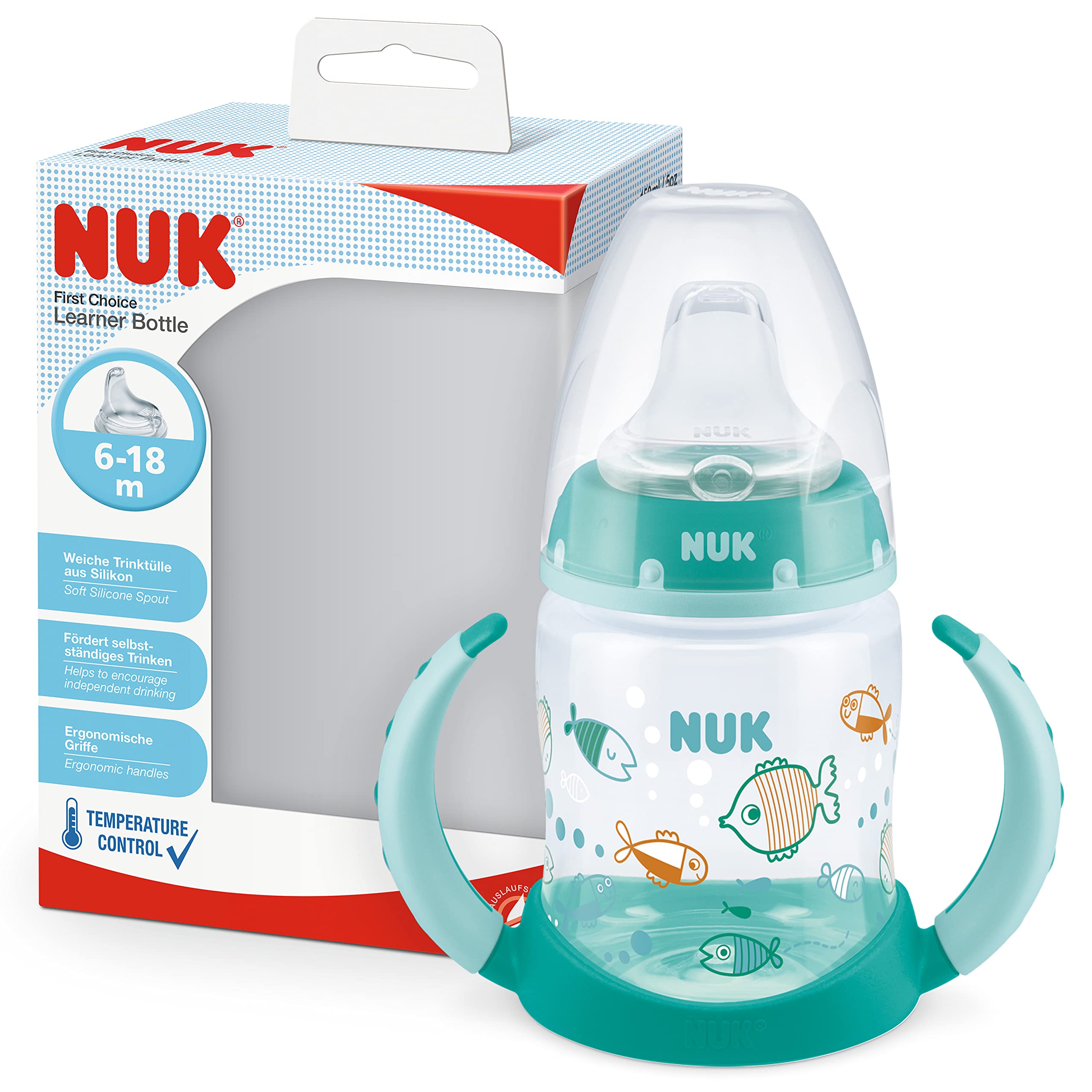 nuk-first-choice-trinklernbecher-150-ml-6-18-monate-mit-griffen-orthodontischem- image 1