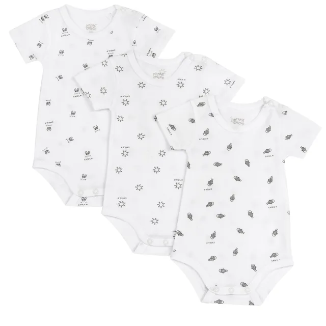 chicco-baby-body-set-mit-kurzarm-bodys-aus-weichem-stoff-3-teilig-unisex-designe image 1
