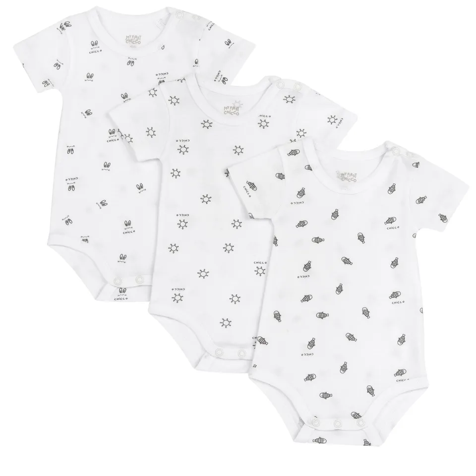chicco-baby-body-set-mit-kurzarm-bodys-aus-weichem-stoff-3-teilig-unisex-designe image 1