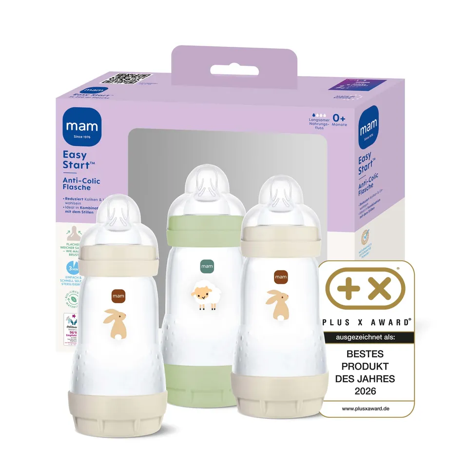 mam-easy-start-anti-colic-babyflasche-3x-260-ml-0-monate-gr-1-hase-selbststerili image 1