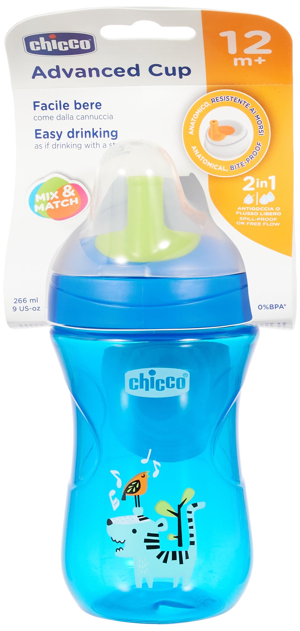 chicco-advanced-cup-trinklernbecher-266-ml-12-monate-mit-strohhalm-gr-n-blau image 3