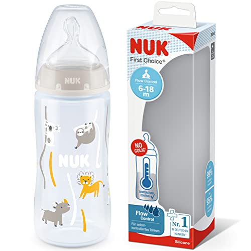 nuk-first-choice-babyflasche-300-ml-6-18-monate-safari-neutral-silikon image 8
