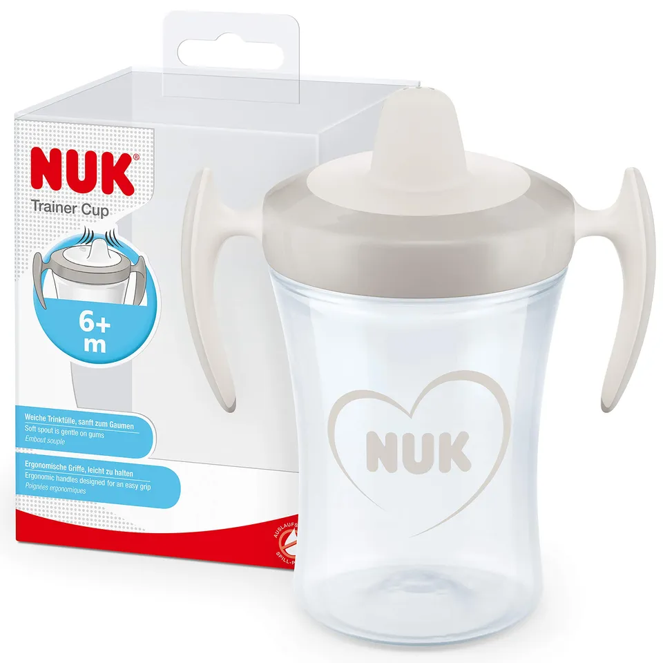 nuk-trainer-cup-trinklernbecher-230-ml-auslaufsichere-weiche-trinkt-lle-ab-6-mon image 1
