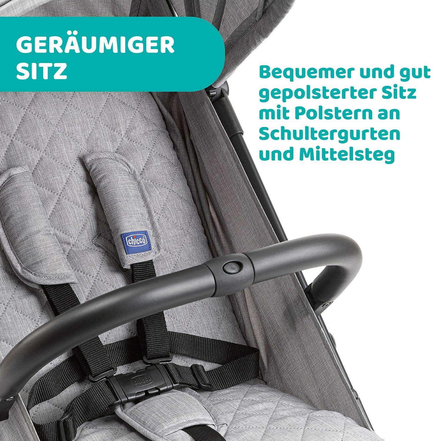 chicco-trolley-me-buggy-ab-geburt-bis-15-kg-grau image 7