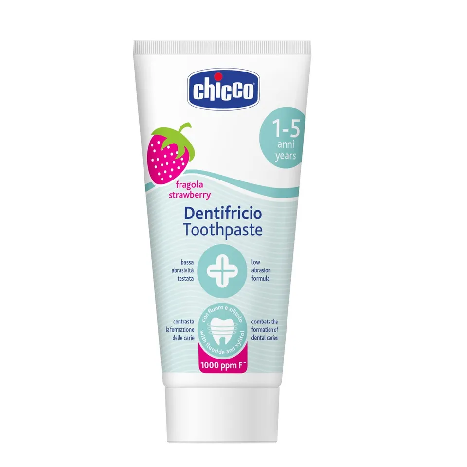 chicco-kinderzahnpasta-erdbeergeschmack-mit-fluorid-und-xylitol-50-ml-ab-12-mona image 1