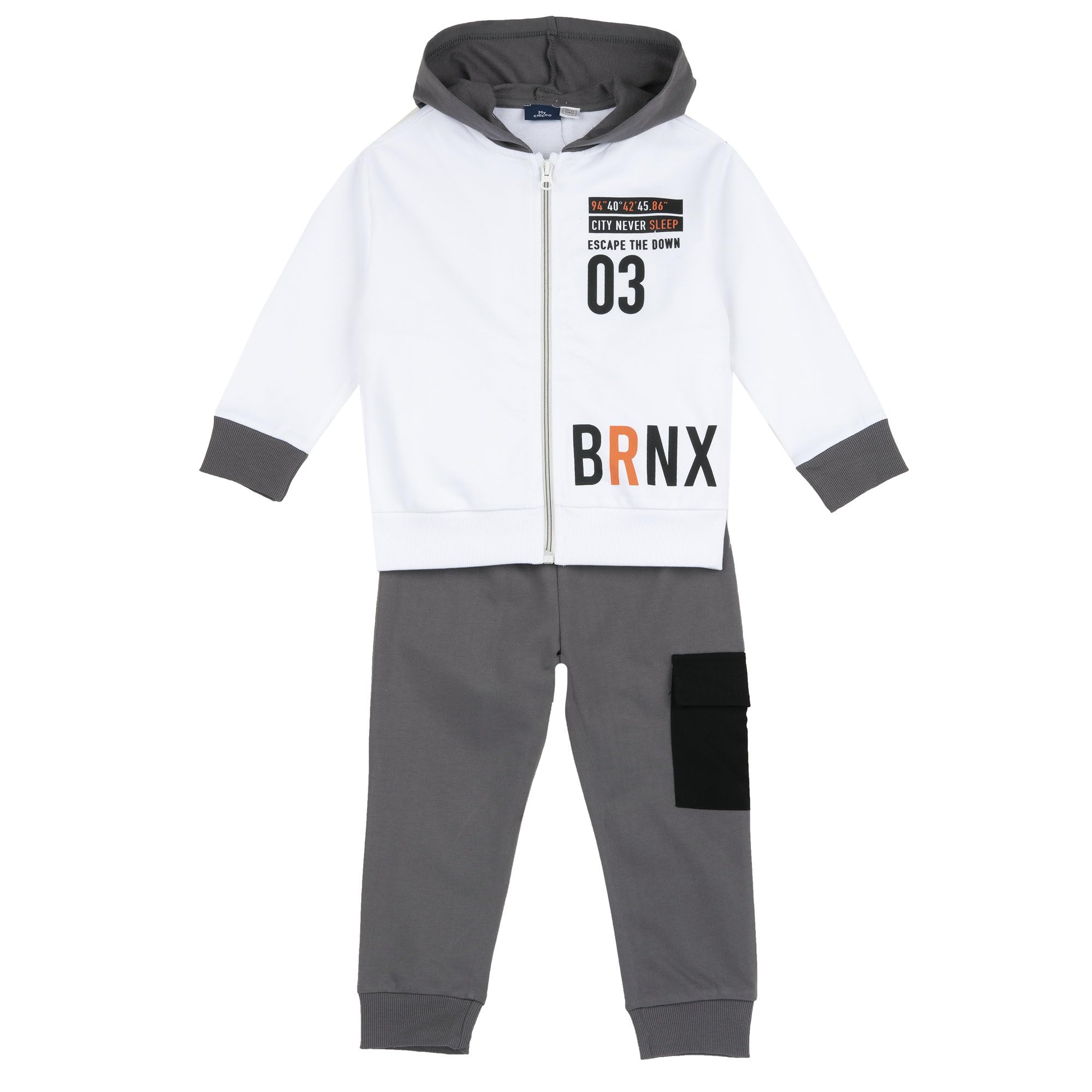 chicco-jungen-trainingsanzug-set-mit-kapuzen-sweatshirt-und-hose-bequem-und-modi image 1