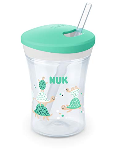 nuk-action-cup-trinklernflasche-mit-weichem-trinkhalm-230-ml-schildkr-ten-gr-n-1 image 5